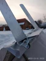Приспособление-скребок для уборки снега с крыши с колесиками, 8 метров