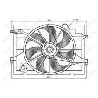 вентилятор охлаждения с рамкой, АКПП HY Tucson 2.0i 04-10 STELLOX 2999186SX