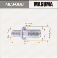 Шпилька колесная Masuma MLS-088, для грузовиков Isuzu, M22x1.5(R), M20x1.5(L), длина 81.3мм