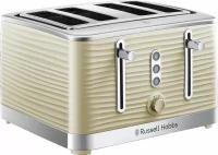 Тостер Russell Hobbs Cream Inspire пластмассовый, на 4 ломтика, кремовый, 1800 Вт