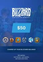 Карта пополнения Blizzard Battle Net 50 USD, Gift Card 50$, регион США