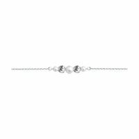 Серебряный браслет Diamant online 265148 с жемчугом Swarovski, Серебро 925°, 16-19