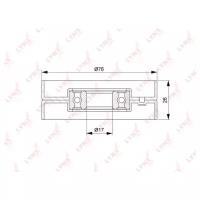 Ролик натяжной приводного ремня LYNXauto PB5303