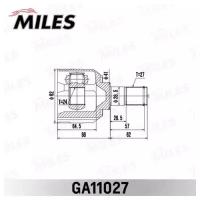 ШРУС KIA SOUL 08 (2008-) [GEN] внутр. лев. GA11027 MILES GA11027