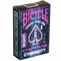 Карты игральные Bicycle Cyber City колода 54 шт.,пластиковое покрытие