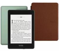 Электронная книга Amazon Kindle PaperWhite 2018 8Gb Sage Ad-Supported с обложкой ReaderONE