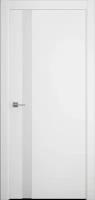 Межкомнатная дверь (дверное полотно)Albero Геометрия-5 покрытие Эмаль / ПО Белая стекло Белое 60х200