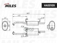 Глушитель Hyundai Accent 1.3/1.5 99- Miles арт. ha00109