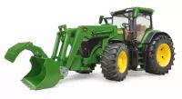 Трактор Bruder 03151 John Deere 7R 350 с фронтальным погрузчиком