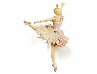 Ёлочная игрушка балетная классика (танцовщица в розовой пачке), полистоун, 12.5 см, Goodwill