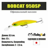 Воблер для рыбалки Fishycat Bobcat 95DSP / R16 японский минноу - фишикет - средняя глубина