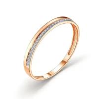Алькор Золотое кольцо с бриллиантом 14897-100, размер 15,5