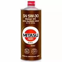 Масло моторное Mitasu Gold 5w30, синтетическое, API SN, ILSAC GF-5, для бензинового двигателя, 1л, арт. MJ-101/1