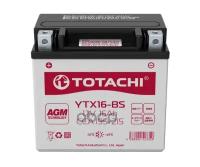 Акб Totachi Moto Ytx16-Bs 16 А/Ч R Agm TOTACHI арт. 90016
