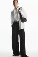 Элегантные шерстяные брюки С широкими штангами - черный - 42