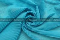 Ткань Шифон-плиссе голубовато-бирюзовый, складка 4 мм, ш140см, 0,5 м