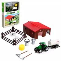 Игровой набор «Ферма», трактор, сарай и животные
