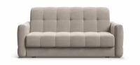 Выкатной диван-кровать с ящиком для хранения Boss Sleep 160, аккордеон, велюр Monolit латте, 203x119x91 см