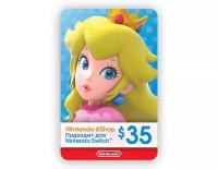 Карта оплаты Nintendo eShop 35 USD USA [Цифровая версия]