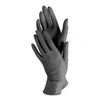 1 пач. 50 пар. XL Перчатки нитриловые цвет чёрный, Decoromir медицинские смотровые Benovy, размер XL (100 штук = 50 пар)