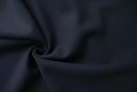 Ткань темно-синий креп из шерсти