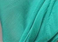 Ткань Шифон-плиссе бирюзового цвета, складка 4 мм, ш140см, 0,5 м