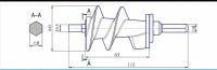 Шнек для мясорубки UNIT: UGR-464,UGR-463,UGR-462, UGR-461
