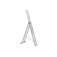 Стремянка Alumet Лестница-стремянка трехсекционная алюминиевая 3х10 5310