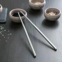 Палочки для суши Bacchette, h 21 см, цвет серебряный
