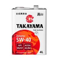 Синтетическое моторное масло Takayama Adaptec 5w-40,4 л