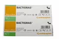 Bactigras / Бактиграс - марлевая повязка с хлоргексидина ацетатом, 10x10 см (10 шт.)