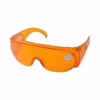 Очки защитные оранжевые, открытого типа, ударопрочный материал