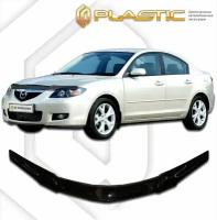 Дефлектор капота для Mazda Axela седан 2004-2009 Classic черный