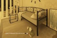 Кровать металлическая Сальса, размер 90*200, цвет черный