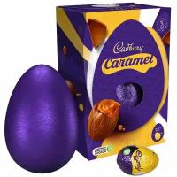 Шоколадное яйцо Cadbury Caramel Milk, 4 шт