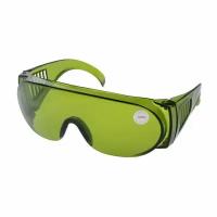 Очки защитные зеленые, открытого типа, ударопрочный материал