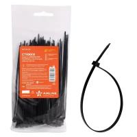 Стяжки (хомуты) кабельные 3,6*150 мм, пластиковые, черные, 100 шт. ACT-N-20 AIRLINE