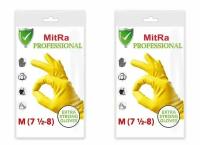 MitRa Перчатки хозяйственные Professional, размер M, 2 пары