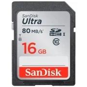 Карта памяти SDHC SanDisk 16GB Ultra Class 10 UHS-I