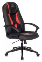 Кресло для геймеров Zombie 8 черный/красный искусственная кожа крестовина пластик