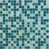 Стеклянная мозаика темно-зеленая 30х30 см