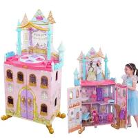 Дом для кукол Дворец для кукол KidKraft Принцессы Дисней 1,2 метра, танцпол, звук, 20 аксессуаров 122 см