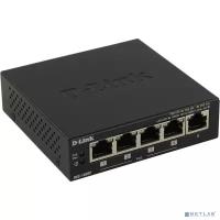 D-Link Сетевое оборудование D-Link DGS-1005P/A1A Неуправляемый коммутатор с 5 портами 10/100/1000Base-T, функцией энергосбережения и поддержкой QoS (4 порта с поддержкой PoE 802.3af/802.3at (30 Вт), PoE-бюджет 60 Вт)