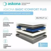 Матрас анатомический Askona (Аскона) Basic i Comfort Plus 80х190