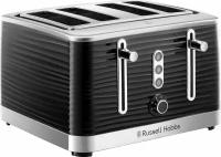 Тостер Russell Hobbs Inspire пластмассовый, на 4 ломтика, черный, 1800 Вт