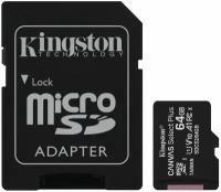 Карта памяти Kingston microSDXC Canvas Select Plus Class 10 UHS-I U1 (100/10 Mb/s) 64GB + ADP