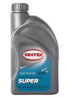 Минеральное моторное масло SINTEC Super 15W-40, 1 л, 1 кг