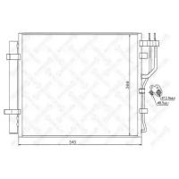 радиатор кондиционера HY ix20 1.4i-1.6i 10, 1045720SX STELLOX 10-45720-SX