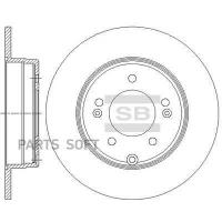 SANGSIN BRAKE SD1084 Диск тормозной HYUNDAI SONATA NF 05- задний D 284мм. SD1084