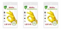 MitRa Перчатки хозяйственные Professional, размер L, 3 пары